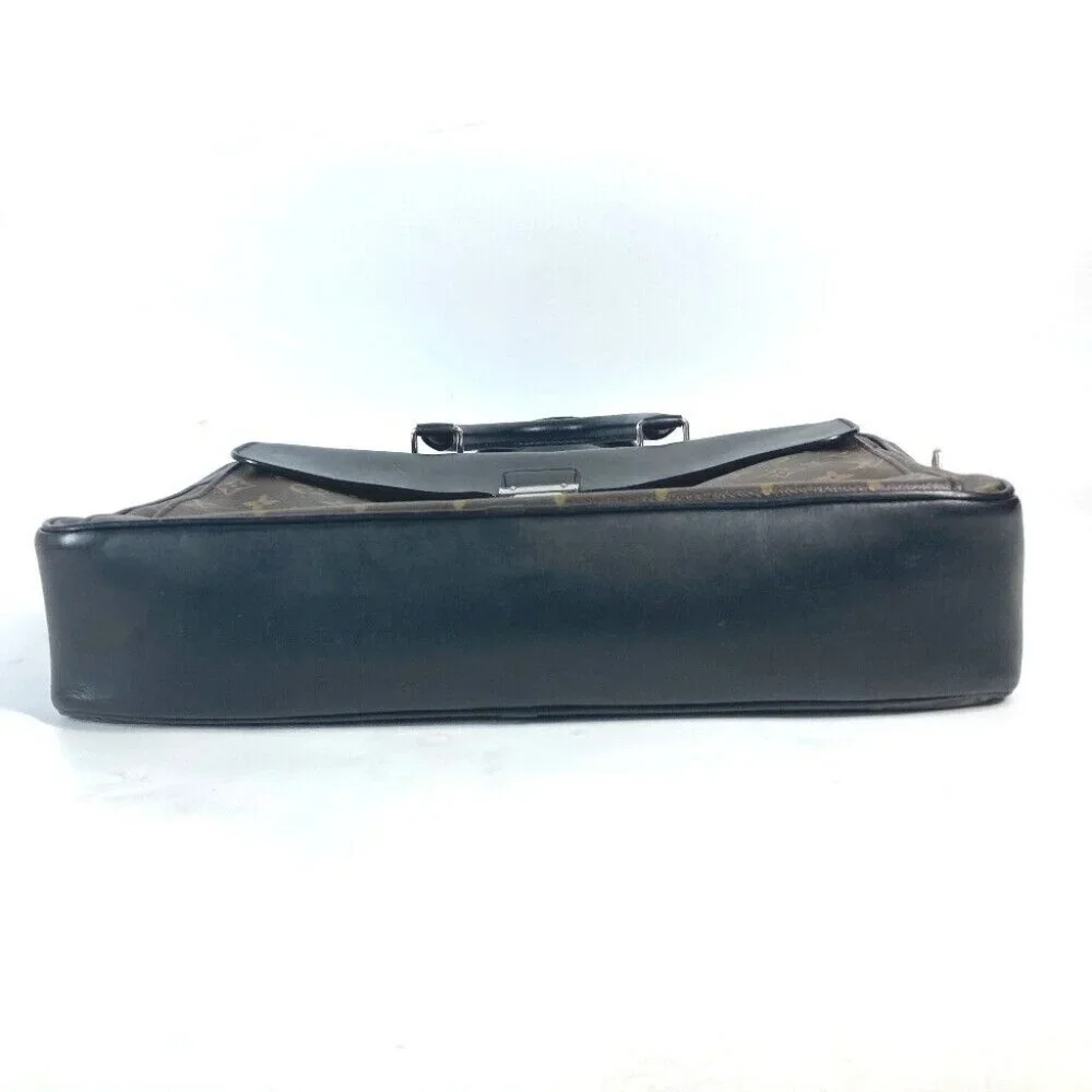 LOUIS VUITTON M56719 MonogramMacassar Soft briefcase Bag Hand Bag Document